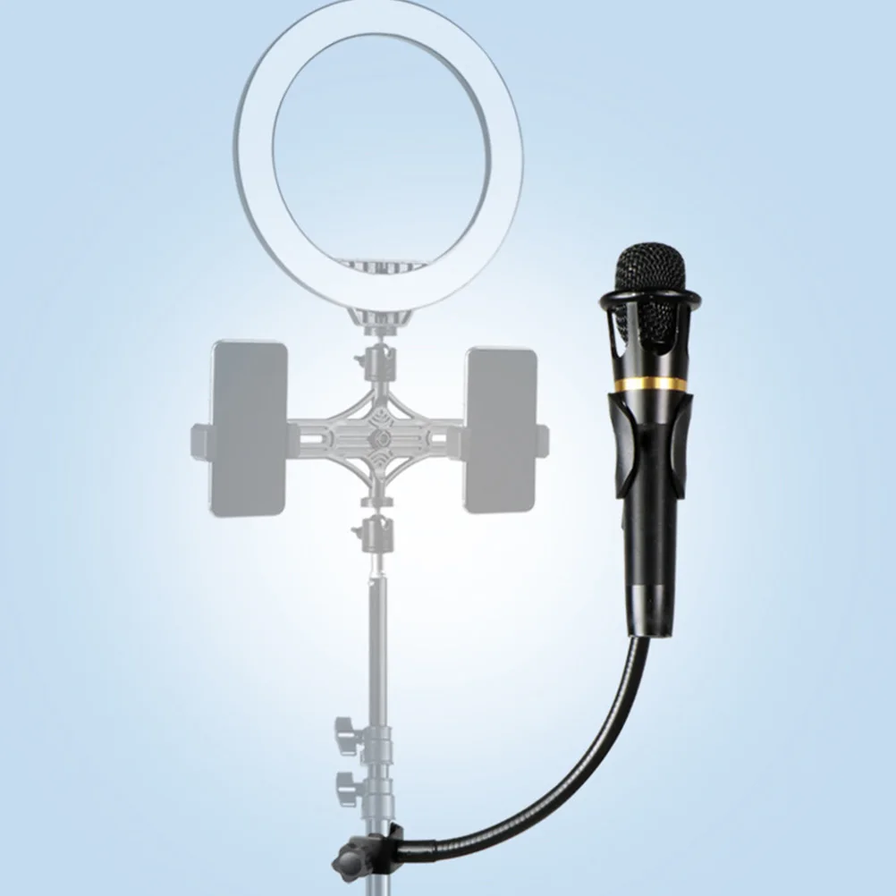 

Adjustable Rotatable Microphone Stand C-Type Universal Holder Flexible Gooseneck For Podcasting Studio Recording Black