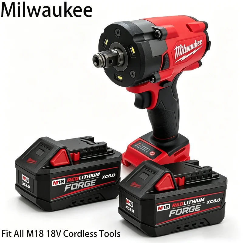 

Original for Milwaukee M18 6.0Ah REDLITHIUM XC Multi-Protection Battery,For Milwaukee 48-11-1850 Home DIY & Renovation Tools Use