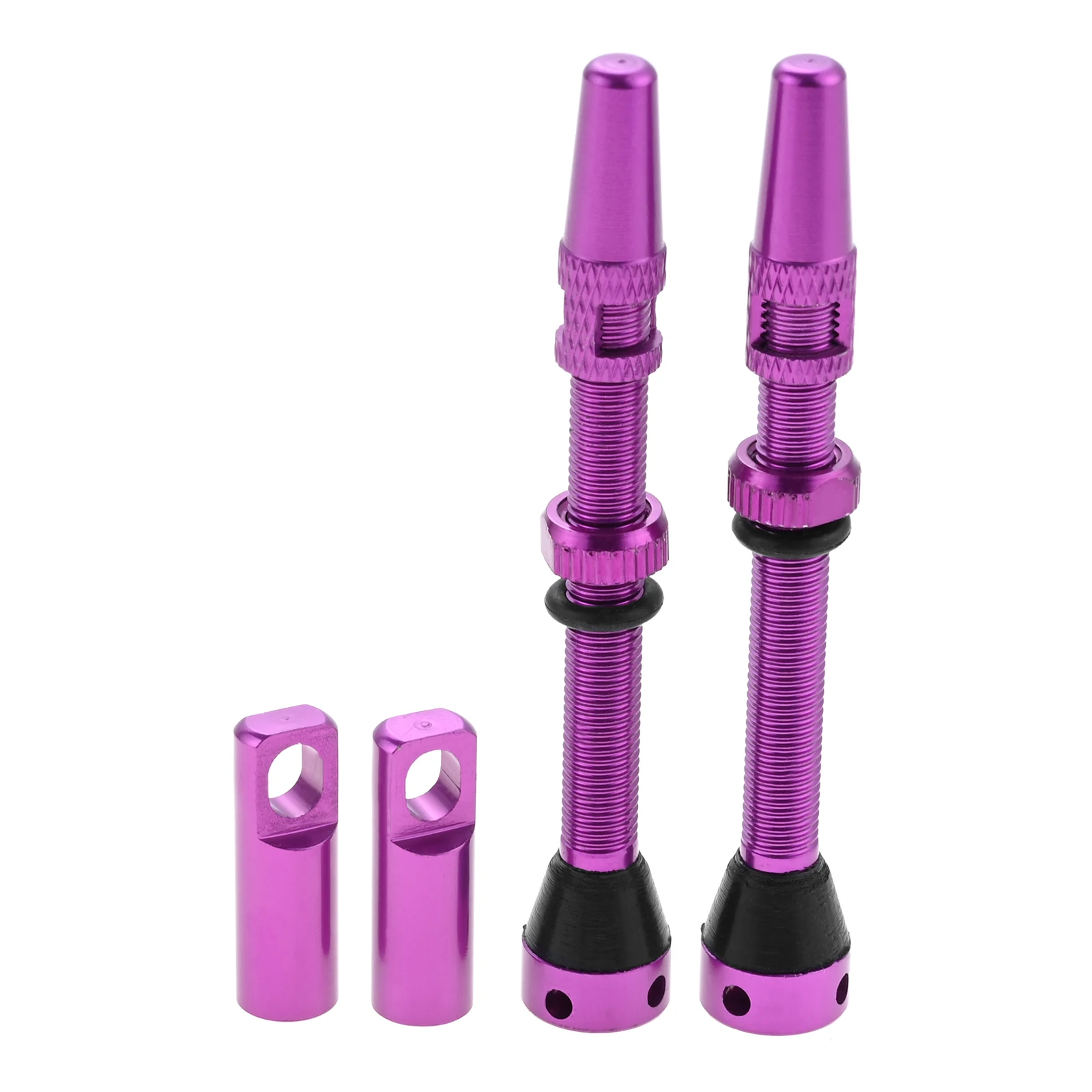 CNC alumínio Presta Valve Stem, Caps Covers, Value Core Remover Tool, Fit mais Tubeless Jantes de bicicleta, 44mm, 60mm, 1 par