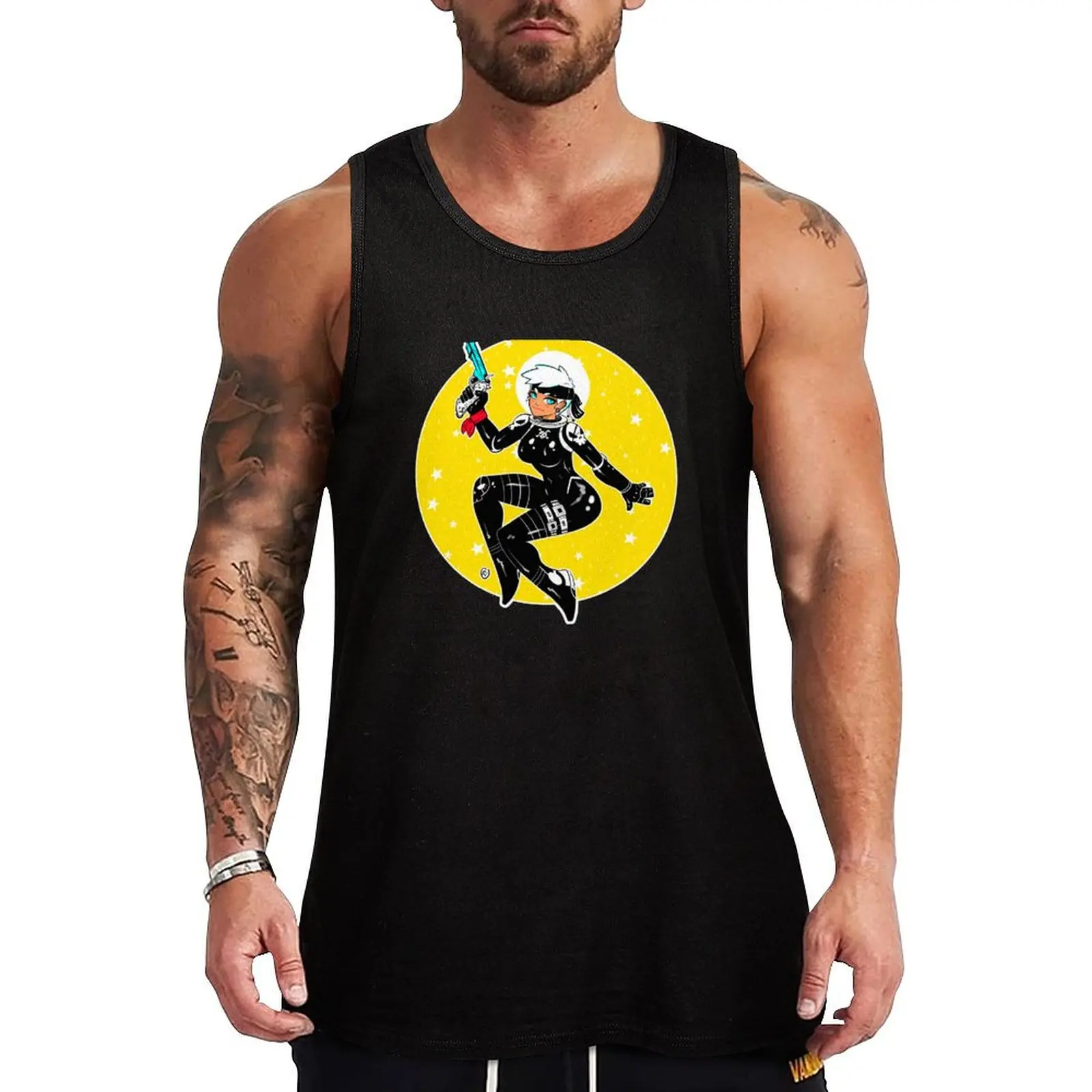 

Space Pirate Girl Tank Top best selling products mens gym clothes gym top men gym