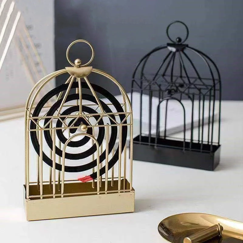 

Nordic Style Iron Art Bird Shape Mosquito Coil Holder Incense Shelf Home Mosquito Repeller Holder Ornament New