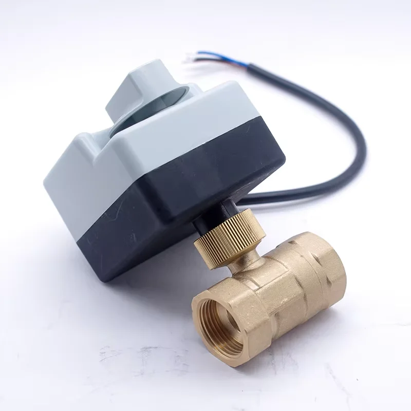 1/2″3/4″1″Manual automatic integrated electric 2/3way ball valve Brass/Stainless steel valve solenoid water switch normal closed