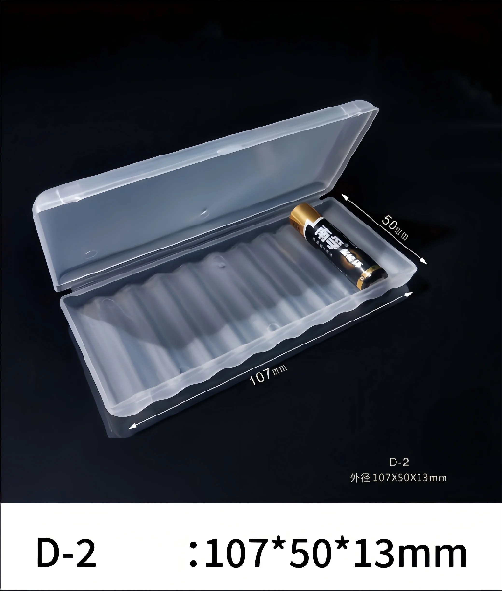 Heavy-Duty Waterproof White 10 Slot Battery Case - Hard Plastic Organizer for AAA AA 18650 Batteries Compact Travel Storage Solu
