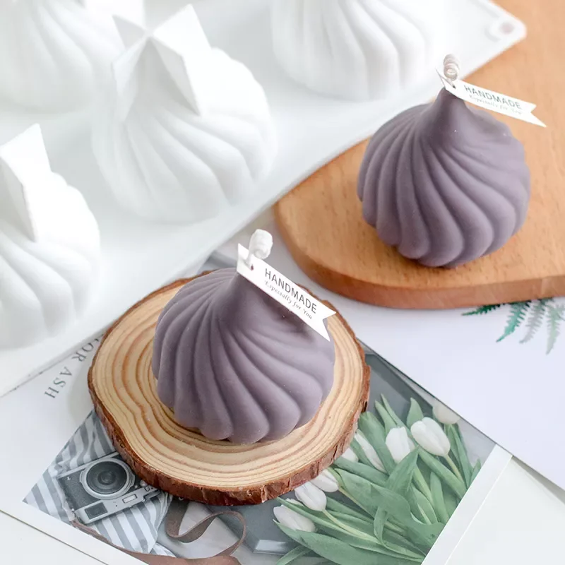 

Creative Onion Head Candle Mold Aromatherapy Candle Silicone Mold European Holiday Gift Decoration Candle Making Mold