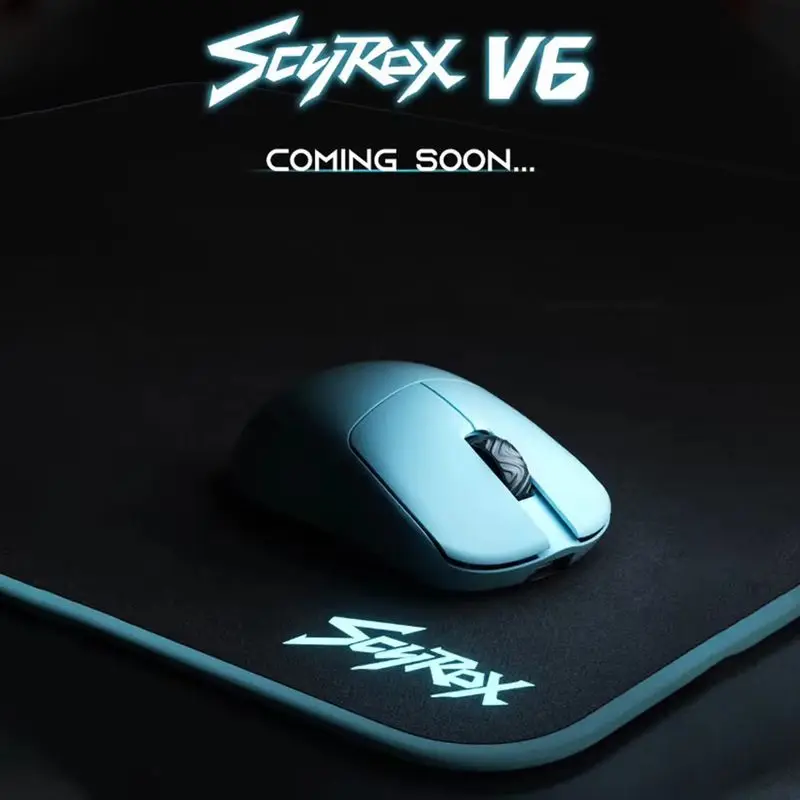 

SCYROX V6 Wireless Mouse Dual Mode Lightweight PAW3950 Low Latency 8k Customized E-sports Game Mouse Pc Laptop Accessories Mouse