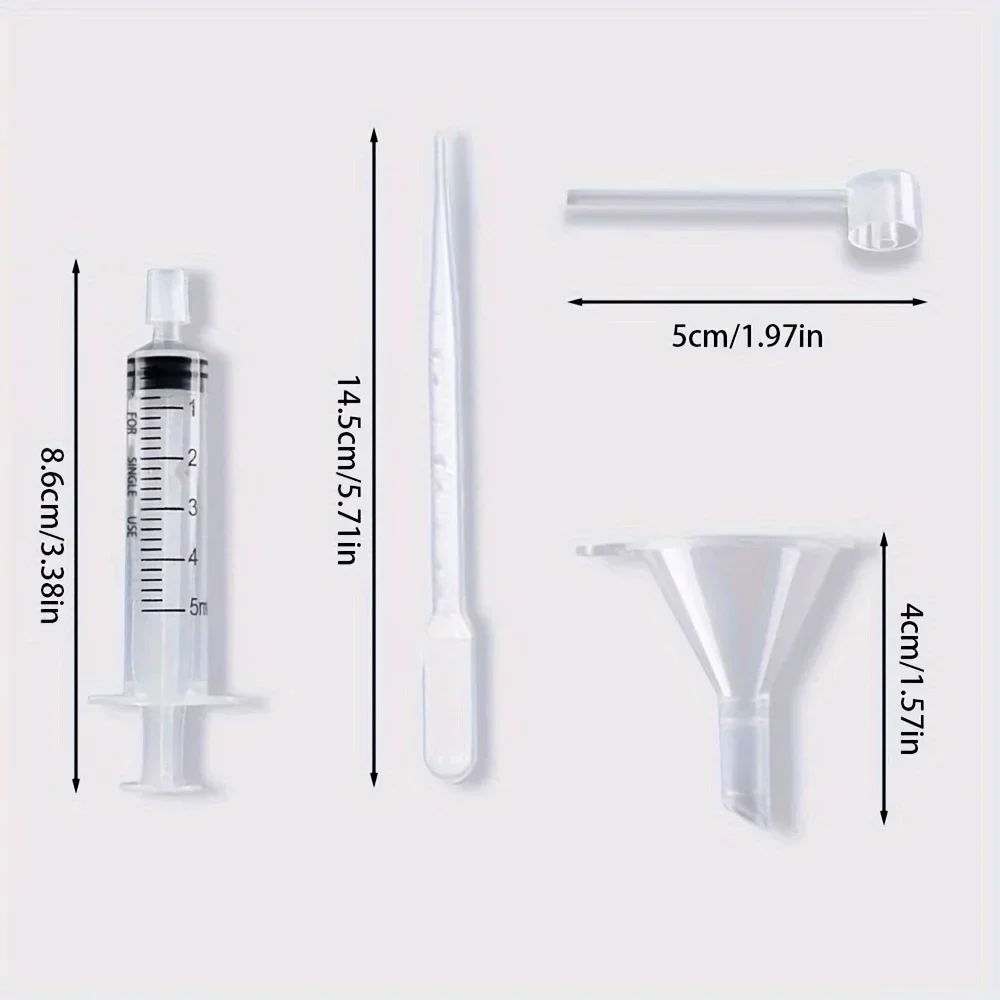 Compte-gouttes et seringue-idéal pour les cosmétiques de voyage et de bricolage, ensemble de suppléments de parfum 20/40 pièces: pipette, entonnoir en plastique