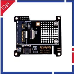52Pi Raspberry Pi 5 Mini PCIe HAT M02 With 40mm FFC Cable For Raspberry Pi 5