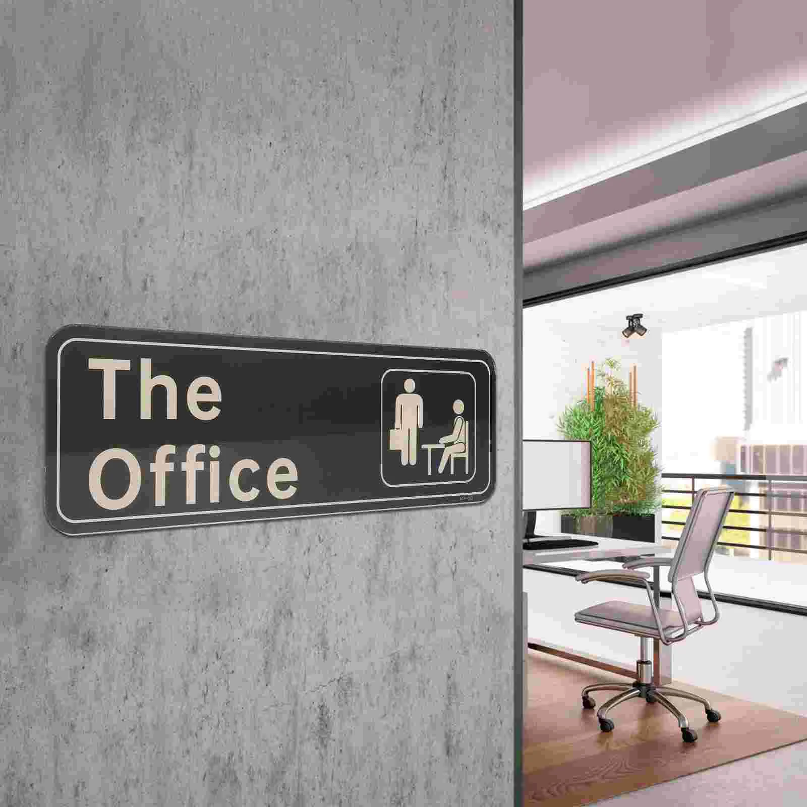 Punch-free Self-adhesive Acrylic Office Doorplate Multi-purpose Room Indicator For Office Meeting Room Home Wall Decorati