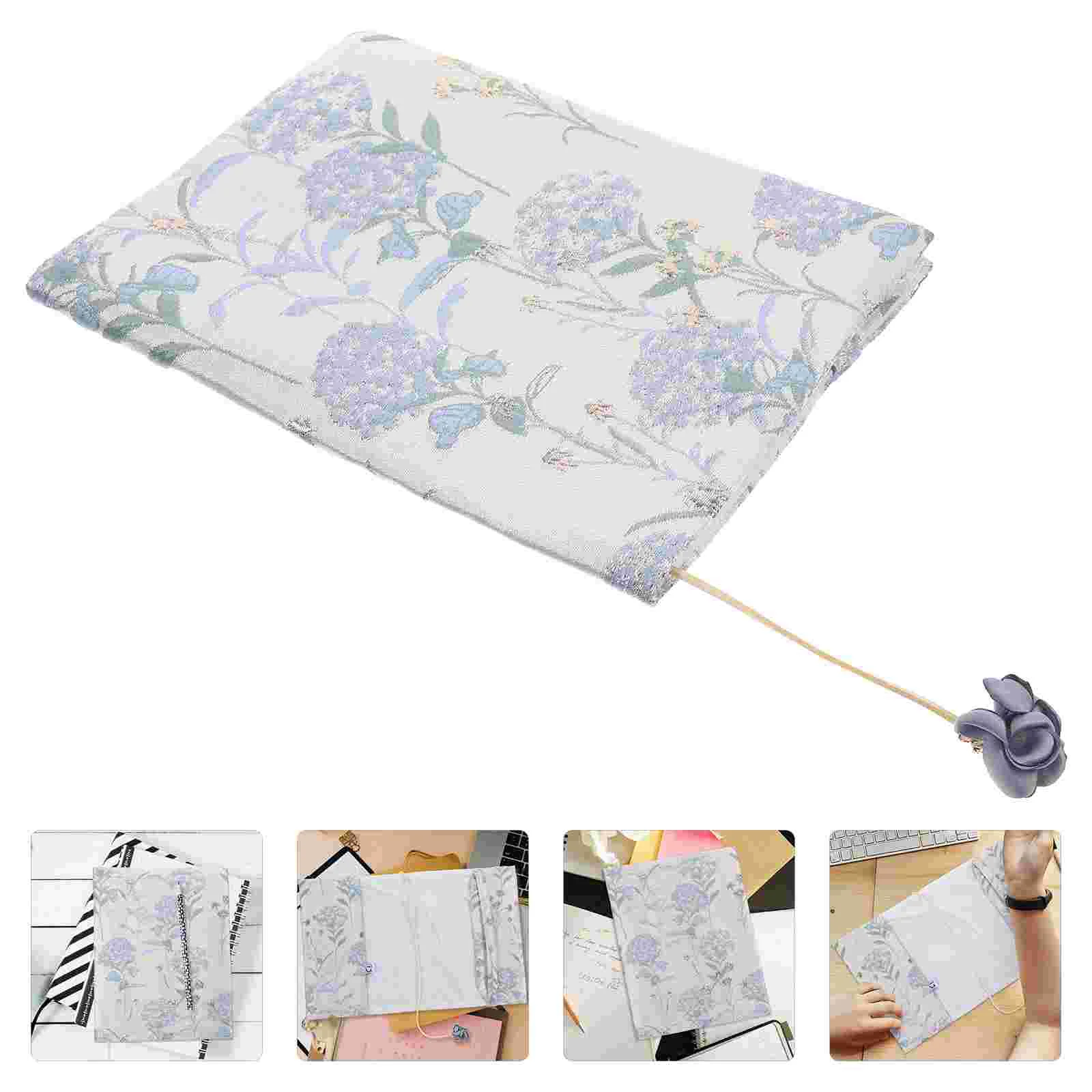 

Book Cover Sleeve Protector Paperback Covers Washable Decorative Books Floral Fabric Soft Flower Cloth Zipper Travel Sleeves