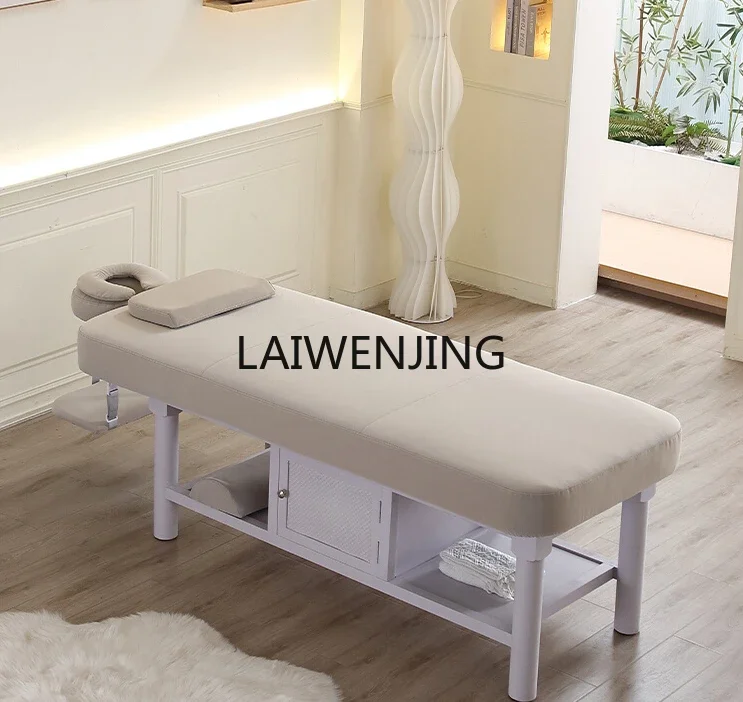 MJY solid wood beauty massage with hole beauty traditional Chinese medicine physiotherapy bed latex bed