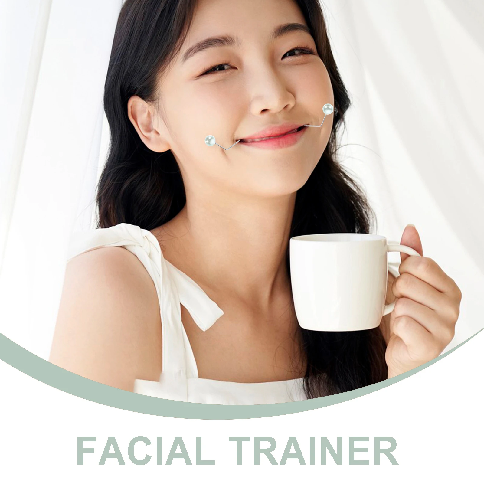 

2Pcs Metal Dimple Trainer Face Exerciser Tool Fast Effective Dimple Formation Stylish Design Portable Facial Sculpting Device