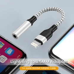 Marjay Lightning To 3.5mm Earphone Jack Digital Audio Adapter music and Bluetooth calls through earphone adapter For Iphone Ipad