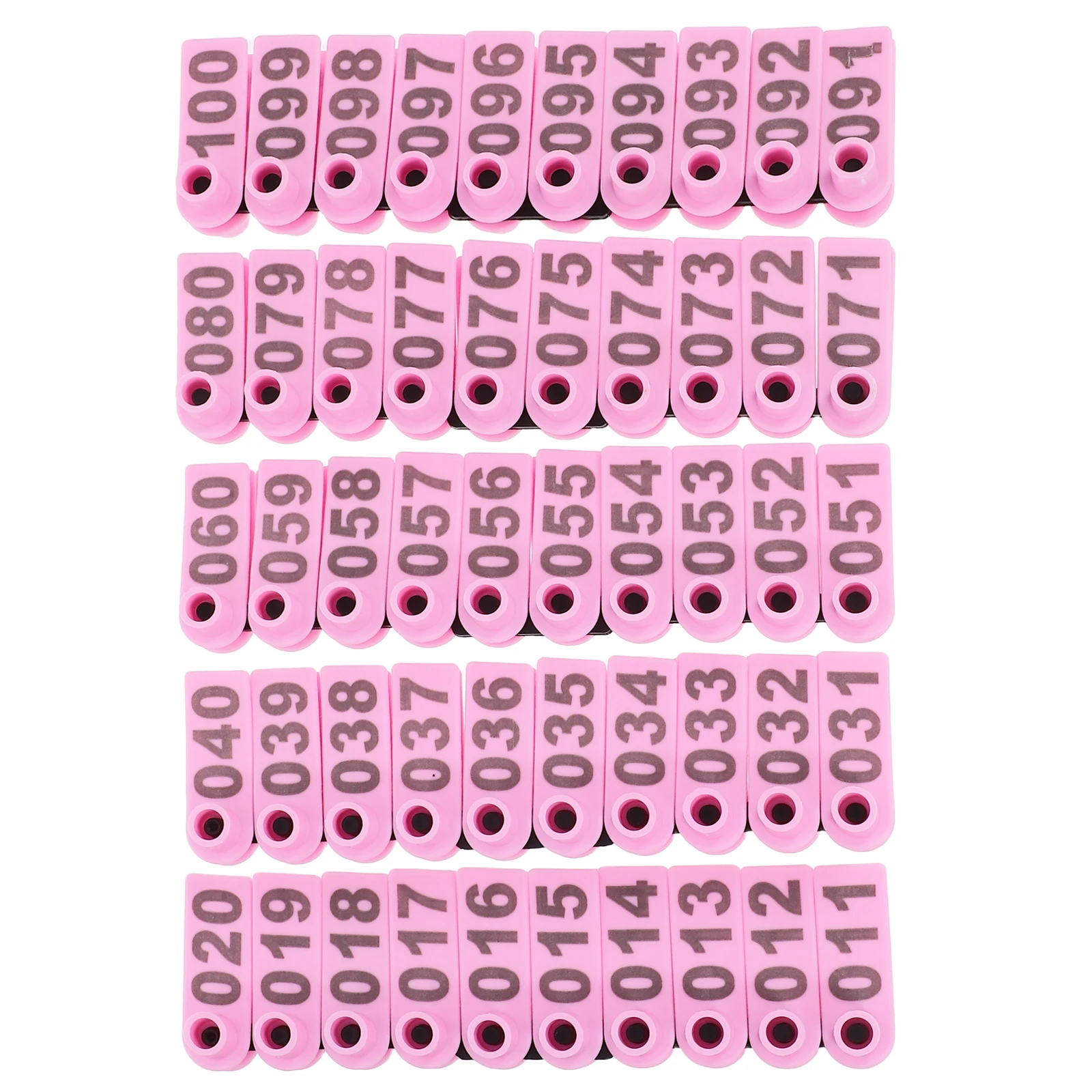 

100pcs Sheep Ear Tags for Cattle Goat Animal Identification Marker Plate Cow Tag Kit Veterinary Products