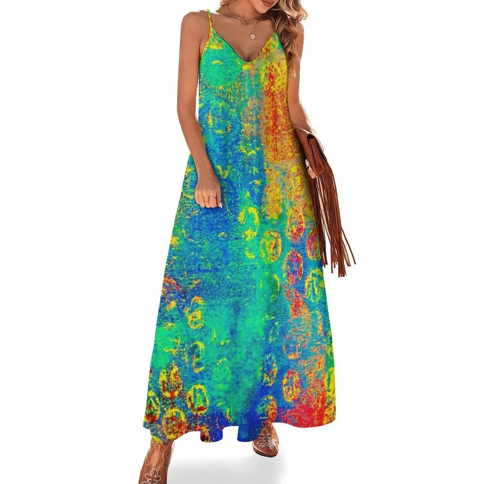 

COLORFUL BUBBLE WRAP Sleeveless Dress wedding dresses for parties long dress women dresses for special events Dress