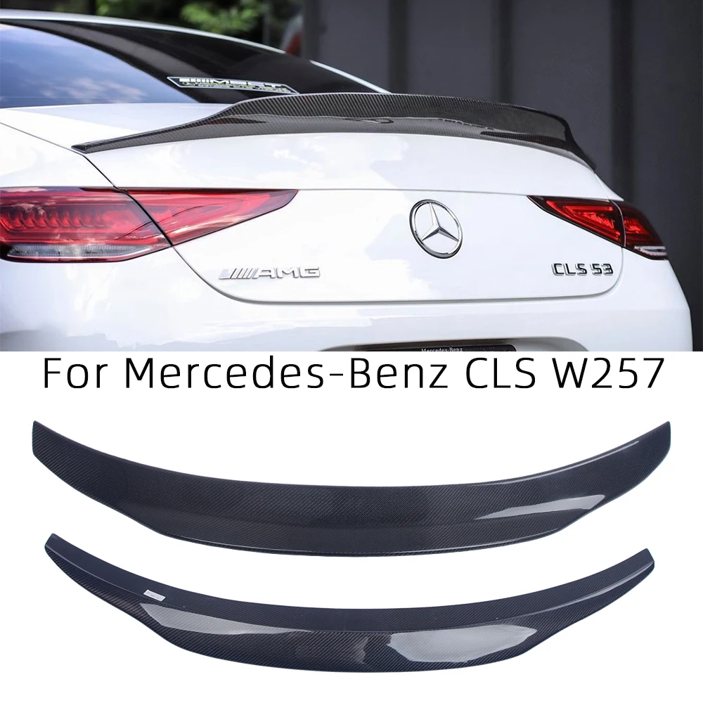 

For Mercedes-Benz CLS C257 W257 PSM Style Carbon Fiber Rear Spoiler Trunk Wing 2017-2023 FRP honeycomb Forged