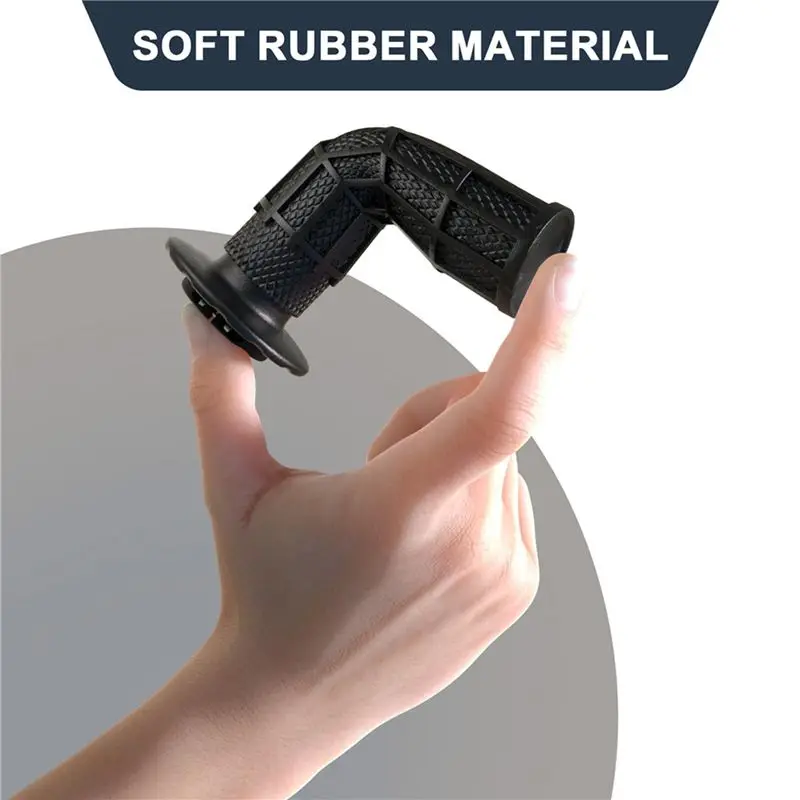 4X Non Slip Lock-On Grips Handle, Universal Motorcycle Handlebar Grips With The Snap-In Cam,Dirt Pit Bike Handgrip Black