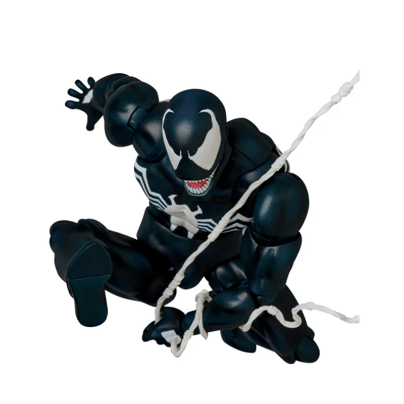 100% متوفر في المخزون لعبة Medicom الأصلية Mafex No.088 Venom Comic Ver Mafex 088 مجموعة شخصيات الرسوم المتحركة نموذج اللعب #4