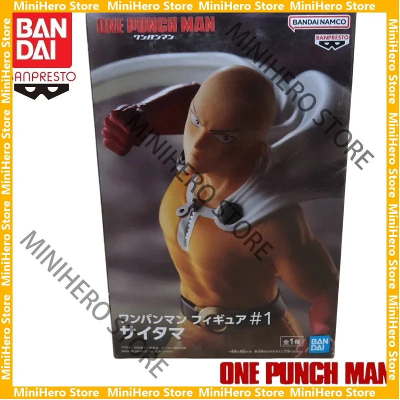 

In Stock Original Bandai Banpresto One Punch Man Saitama 1/7 PVC Action Figure Anime Display Collectible
