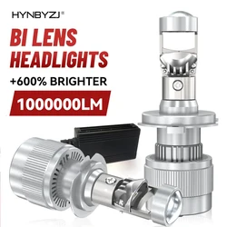 HYNBYZJ 4300K H4 Bi LED Projector Lens 1000000LM 800W LED Headlights Bulbs H7 6500K H8 H9 9005 9006 HB3 HB4 H11 9012 Car Lights