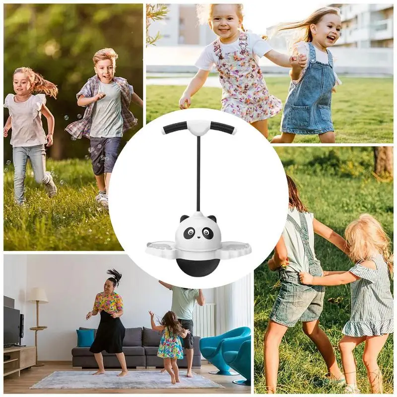 Kids Pogo Stick Cute Children\'s Pogo Sticks Anti-Slip Jumping Toy with Easy Grip Handle Kids Kindergarten Fitness Exercise