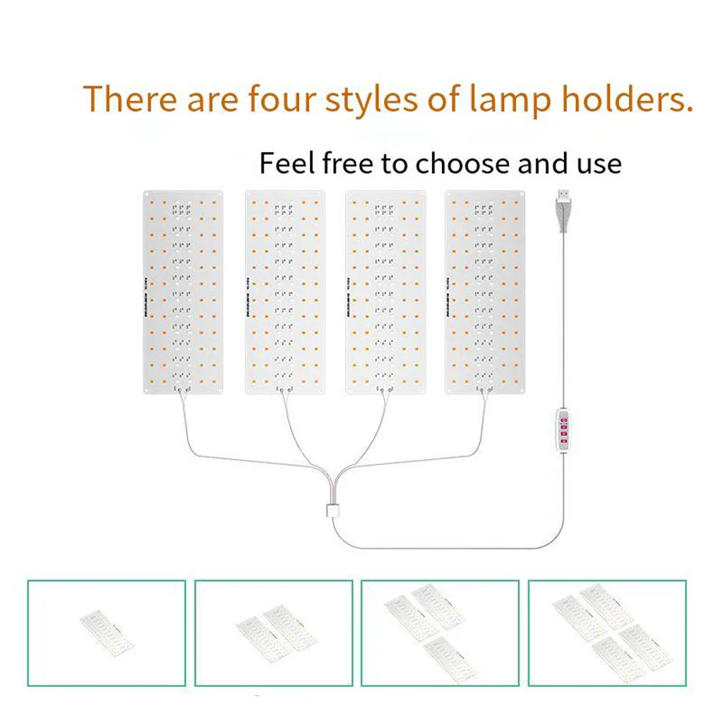 Indoor LED Growth Light USB Quantum Board Plant Supplemental Lighting Hanging 5V Plant Lamp for Indoor Gardening
