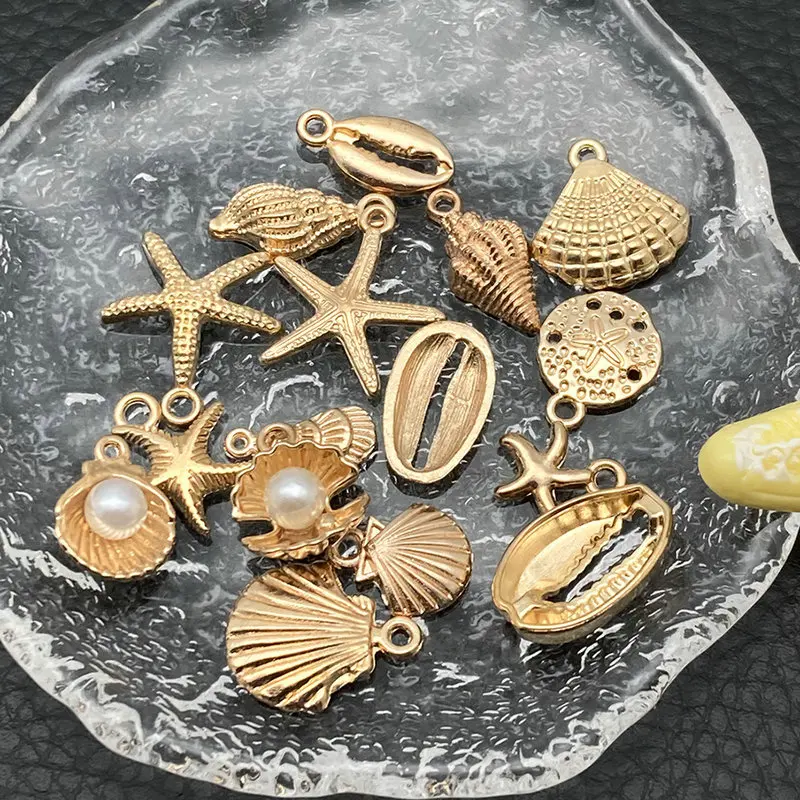 16Pcs/set Alloy Sea Animals Marine Life Charms Pendants for Crafting Jewelry Findings Making Accessory DIY Necklace Bracelet view 4