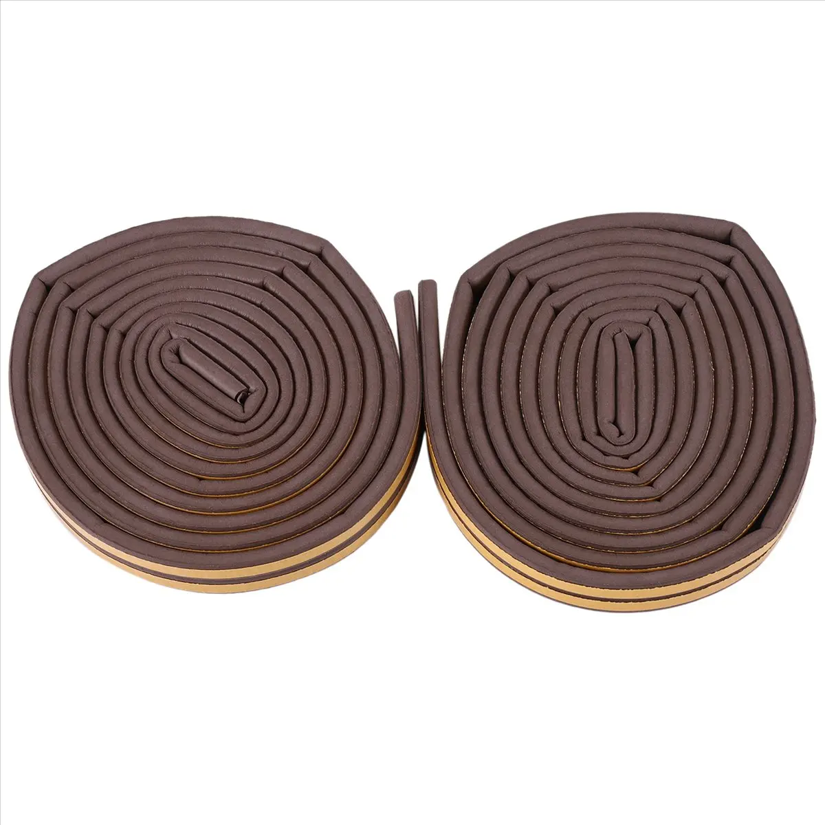 A77I 2 Roll EVA Seal Weather Strip Foam Tape D Type 10M Doors Draught Excluder Anti-Collision Seal Strips