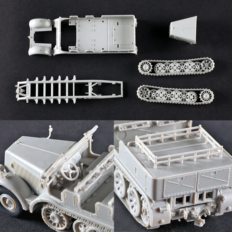 Trumpeter Plastic Assembled Tank Model Kit 07403 German 12 Ton DB10 Tractor 1/72 - Image 3