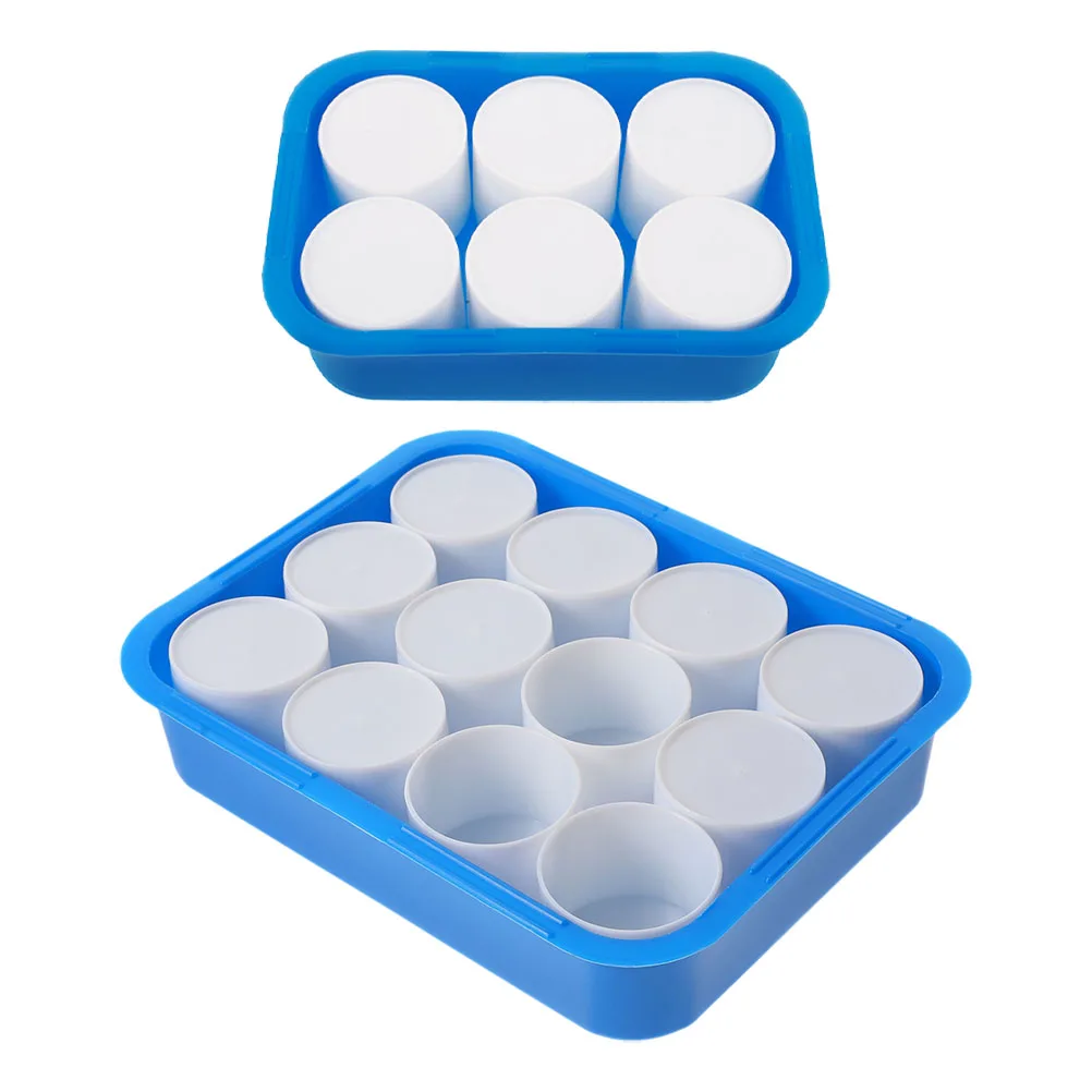 

2Pcs Watercolor Oil Painting Palette Box Empty Pans Tray Durable Portable Artist Paint Mixing Tool Pure Color Maintenance
