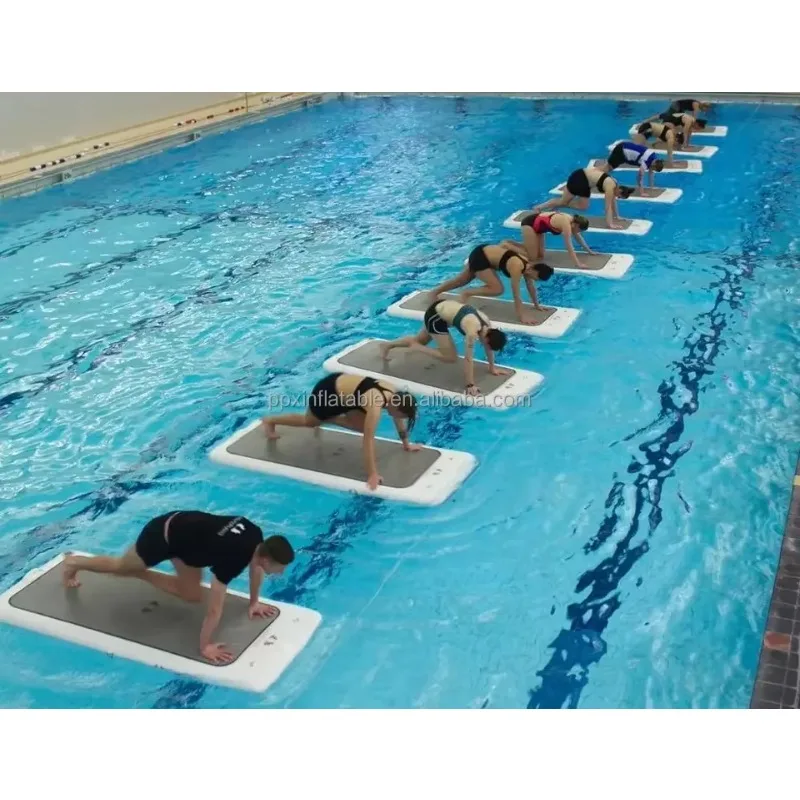 Newly Upgraded Inflatable Yoga Mat Water Sports Air Track Inflatable Water Sadhu Board Yoga Pool Foldable Fitness Floating