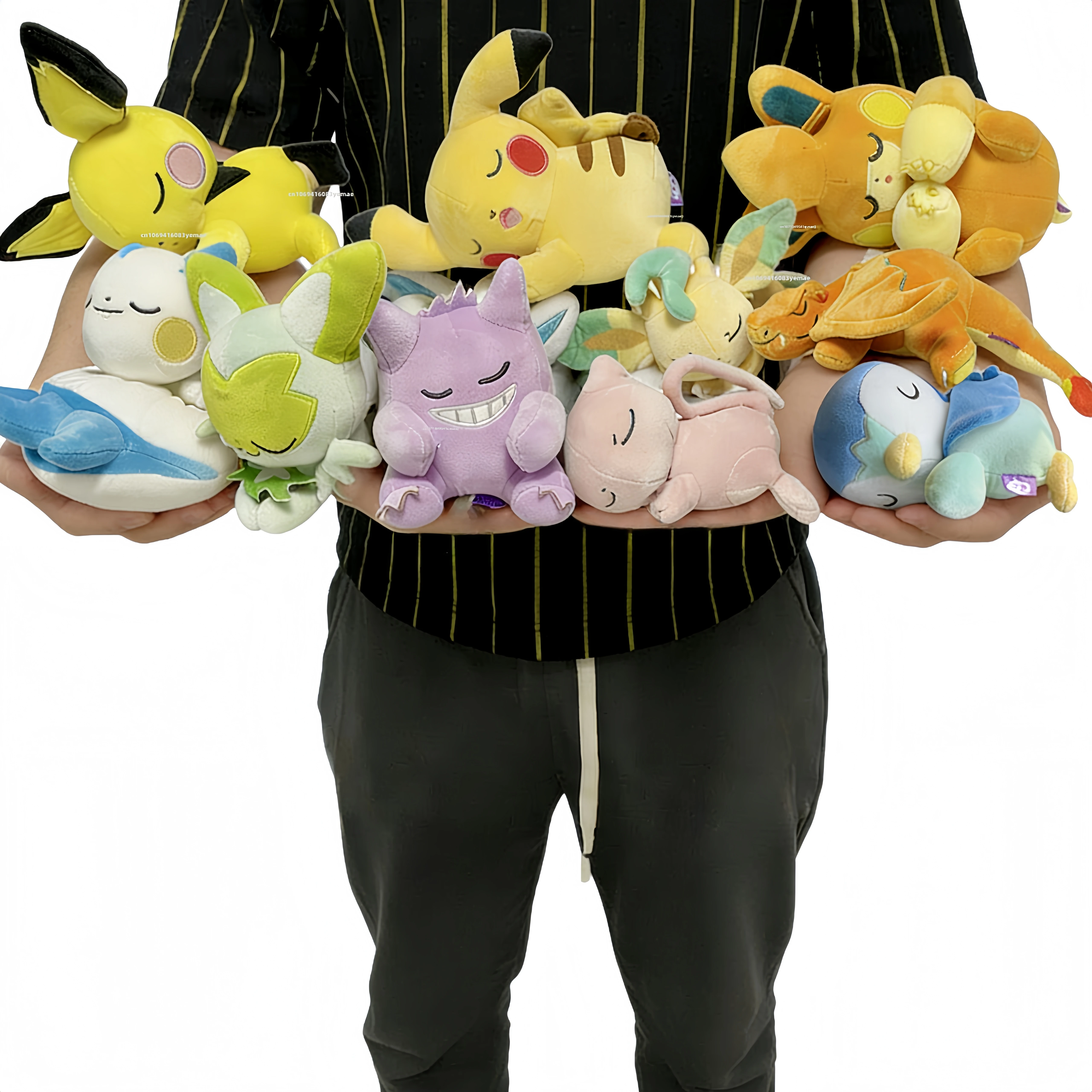 

Плюшевые игрушки из серии «Аниме Пикачу: Спящие персонажи» — Глэйсион, Лифеон, Сильвеон, Спригатито, Чаризард. Мягкие куклы-игрушки для детей, подарки.