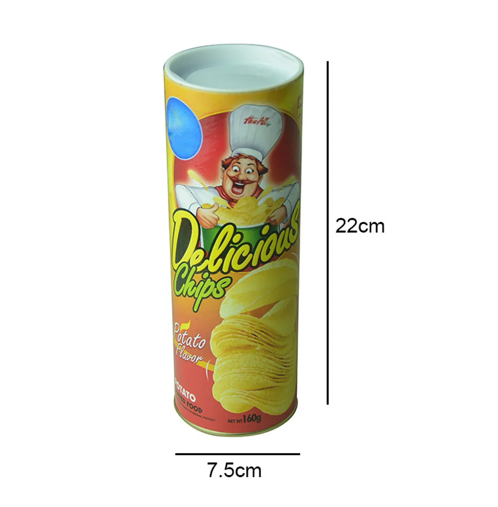 Fun Potato chip snake Prank Toy Halloween Potato Chips Cans Jump Spring Snake Tricks Joke Scary Fries Toys Street prank props