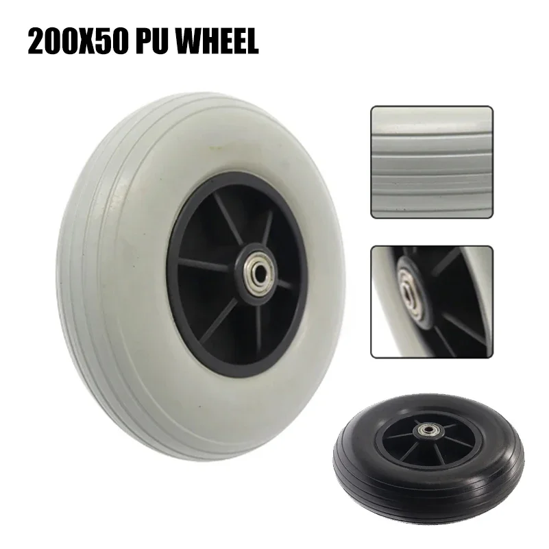 8 Inch 200*50 Wheelchair Casters 200X50mm Electric Power WheelChair EVA Foamed Front Wheel Replacement Parts