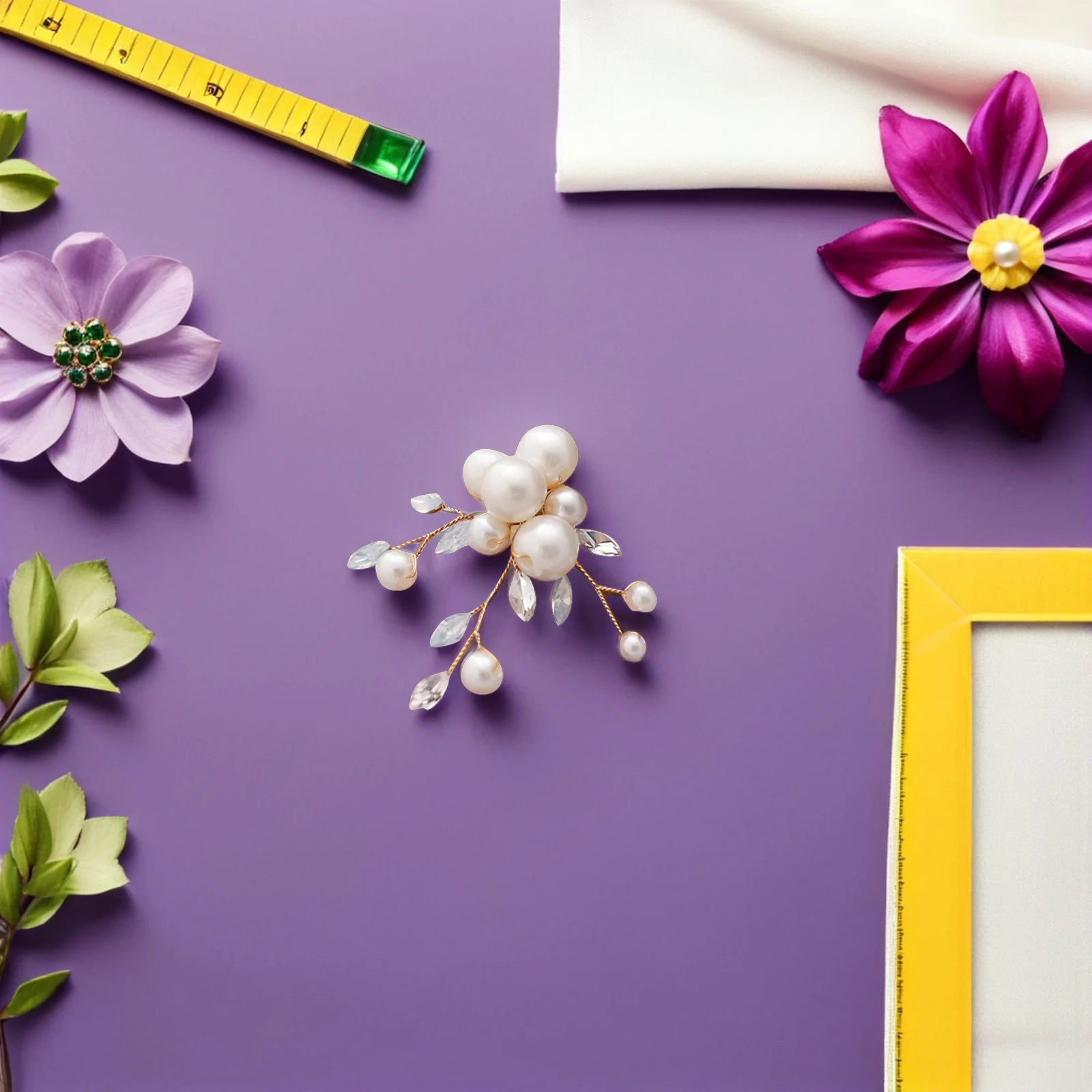 

1Pair Pearl Shoes Buckles Removable Bride Shoe Flowers Wedding High Heels Decorative Accessories Decorative Shoes Flowers