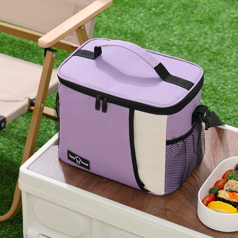 Insulated Lunch Bag Large Waterproof Ice Bag Portable Lunch Bags For Women Men Reusable Lunch Bag With Adjustable Shoulder Strap