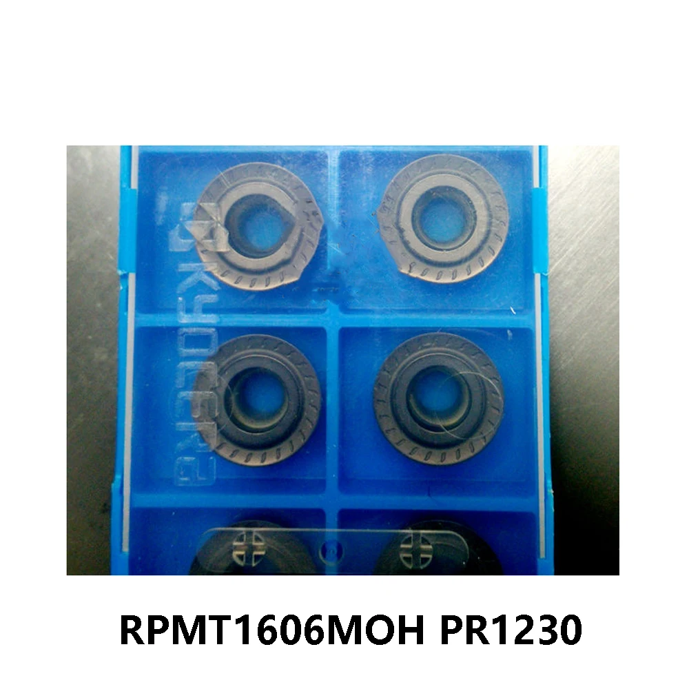 Original RPMT1606MOH PR1230 Milling Inserts RPMT1606 MO RPMT 1606 MO CNC Lathe Cutting Turning Tool Holder Machine RPMT16 Blade