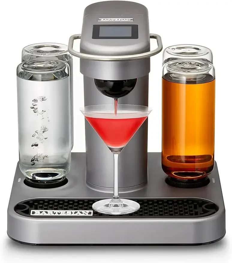 Bartesian Premium Cocktail and Beverage Machine, Push-Button Simplicity, Easy to Clean Design, Home Bar, 55300