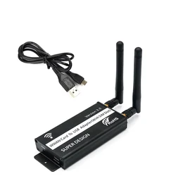 WWAN-Adaptador de tarjeta a USB con ranura para Sim, carcasa para módem 4G, Quectel, EM12-G, LTE, Cat12, Cat20, M.2, Módulo