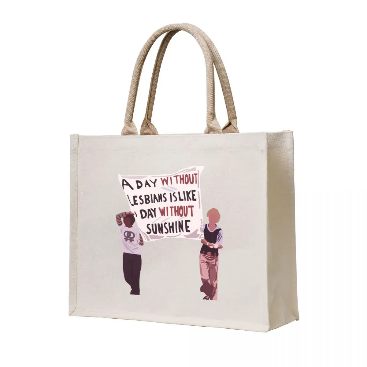

a day without lesbians is like a day without sunshine Tote Bag Customizable tote bag bags luxury women Custom bag Lady bags