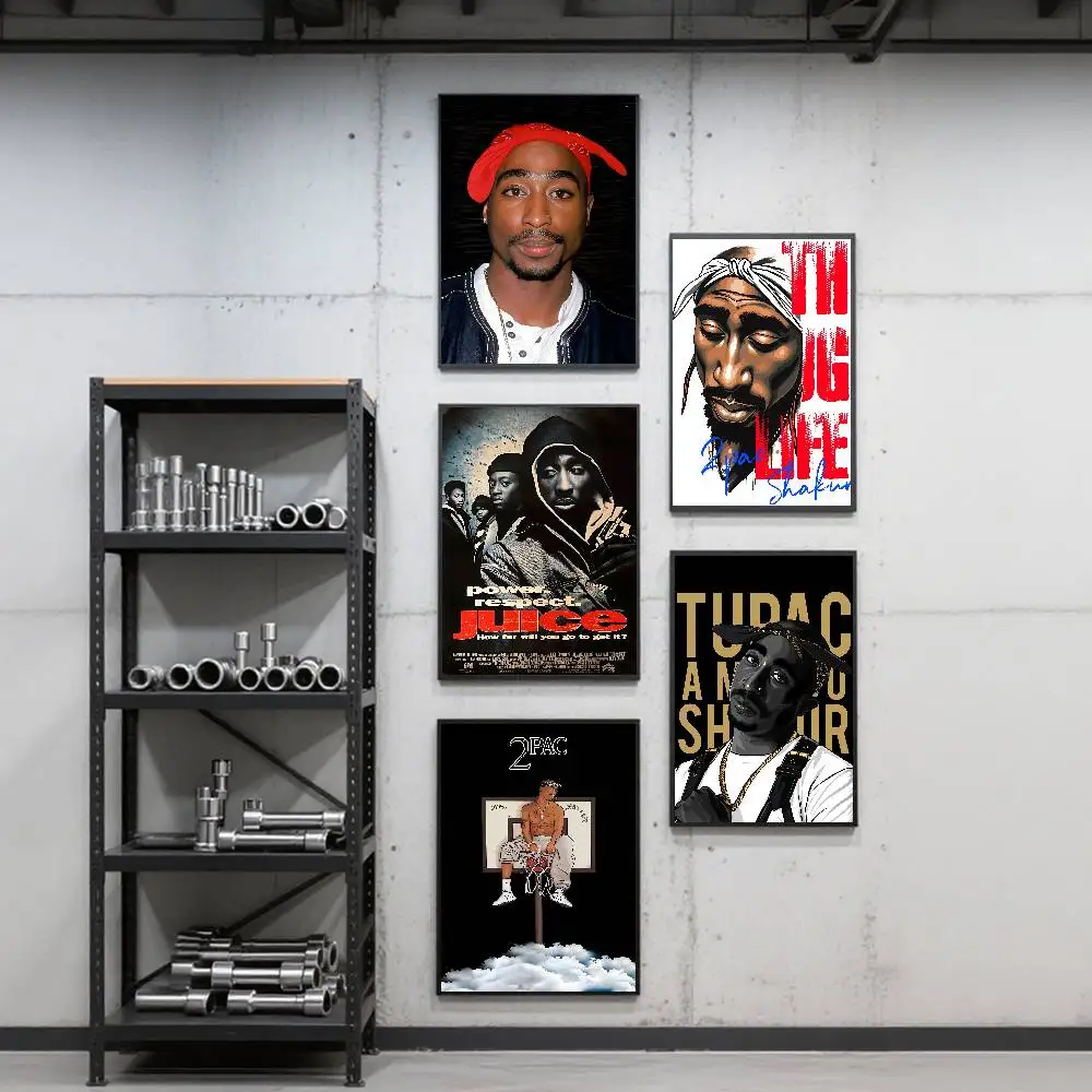 Rapper 2PAC T-Tupac A-Amaru S-Shakur Poster Art Print Anime Style Home Decor Ideal Gift Perfect Room Decor