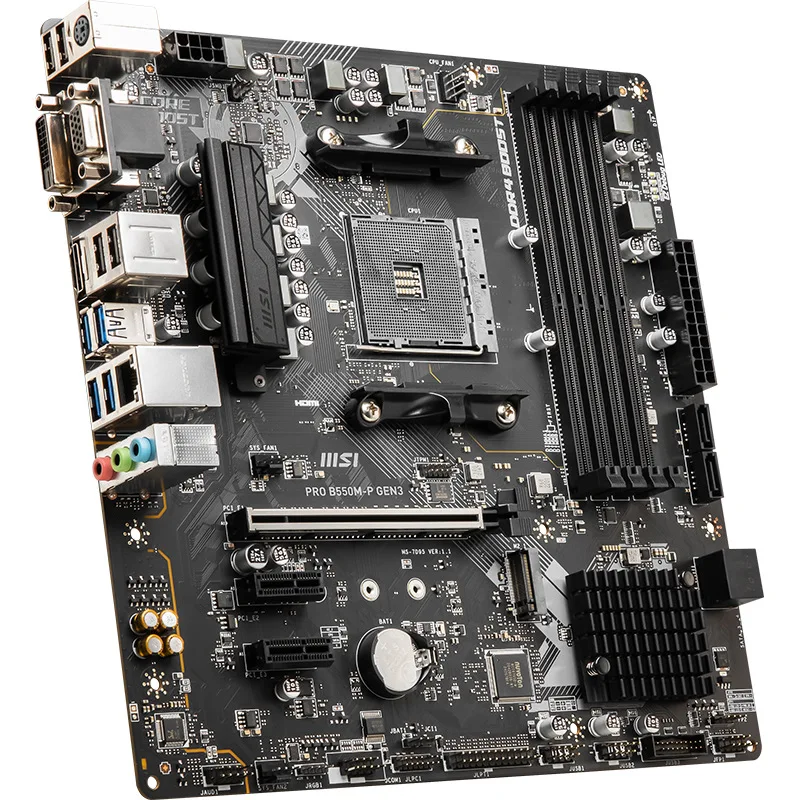 

PRO B550M-P GEN3 desktop computer main board AM4 for CPU5600X5800X3D