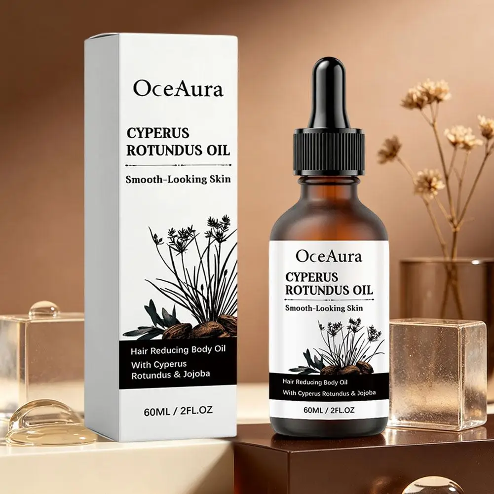 Cyperus Rotundus Body Oil 60ml Smooth Painless Essential Natural Skin Hair Reducing Gentle Care Oil Nourishing Soothing Oil New