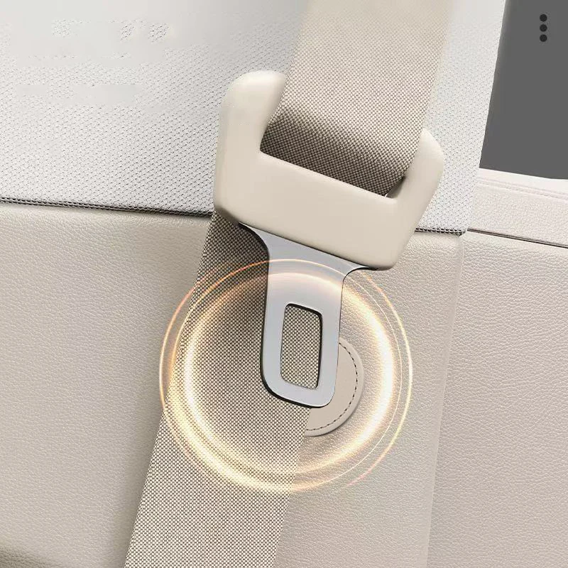 Clipe Magnético de Fixação para Cinto de Segurança de Carro, Fivela Limitadora de Cinto de Segurança em Couro Sintético, Acessórios para Interior de C