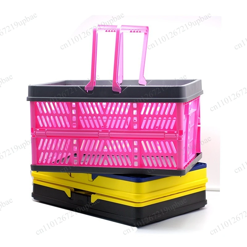 Foldable Stackable Shopping Basket, Multi-purpose Fruit Picking & Picnic Basket, Beer & Kids Sundries Storage Basket