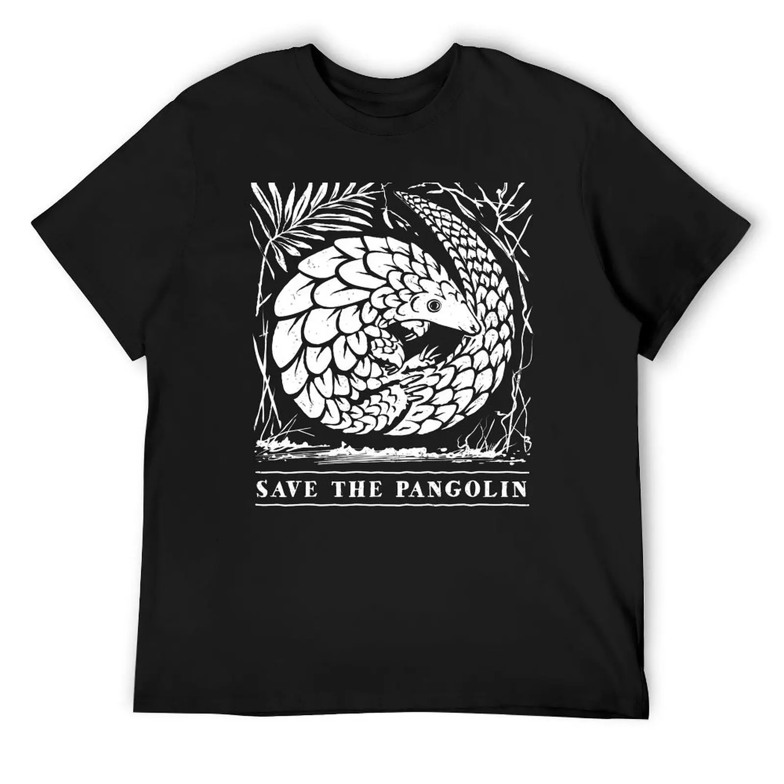 Endangered Wildlife - Save The Pangolin T-Shirt heavyweights cotton graphic tees tee shirts for men