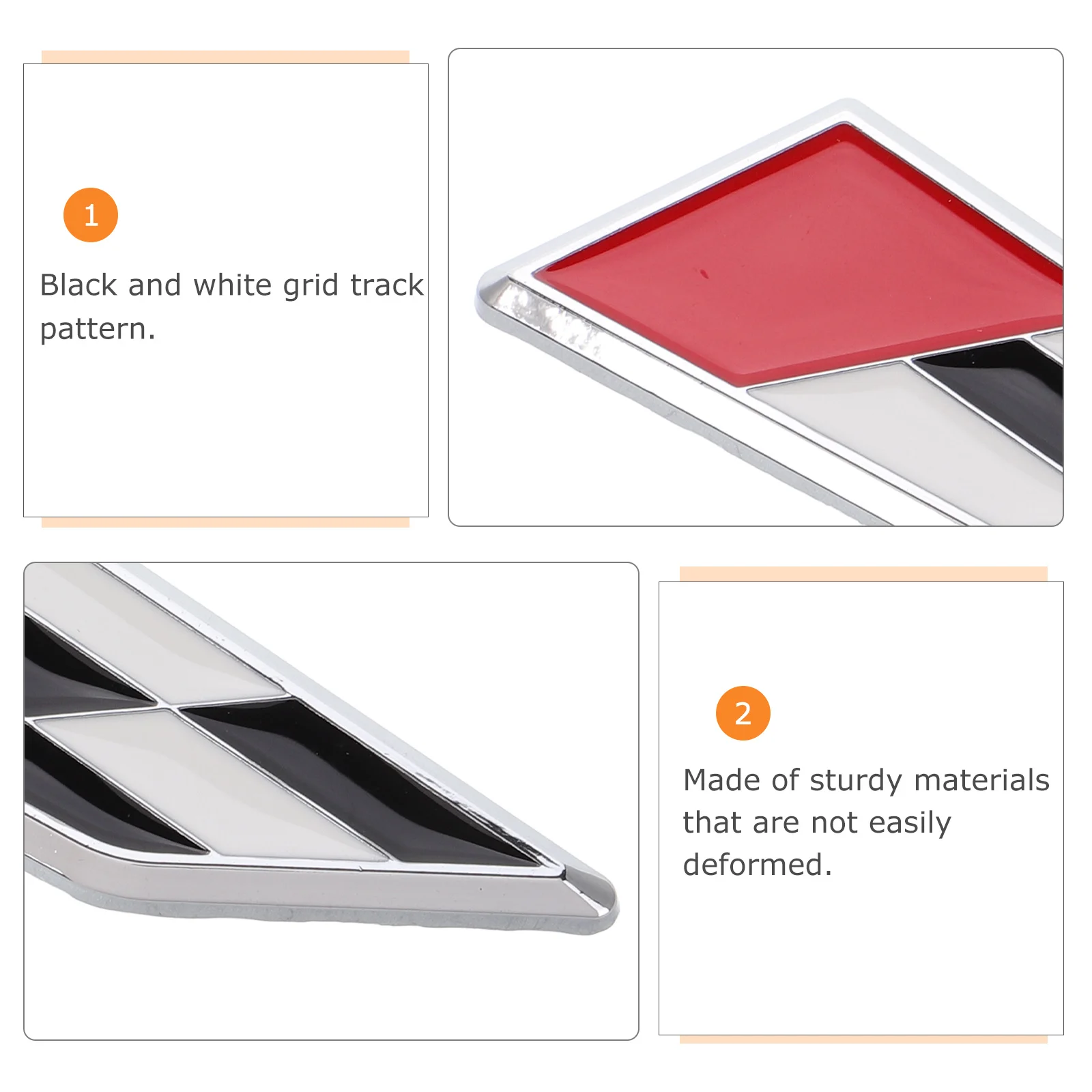 1 قطعة ملصق سيارة متقلب معدن الجانب ملصق مائي للمركبة ملصقات صغيرة الشاحنات سباق السيارات الديكور دائم سبائك الزنك لاصق #2