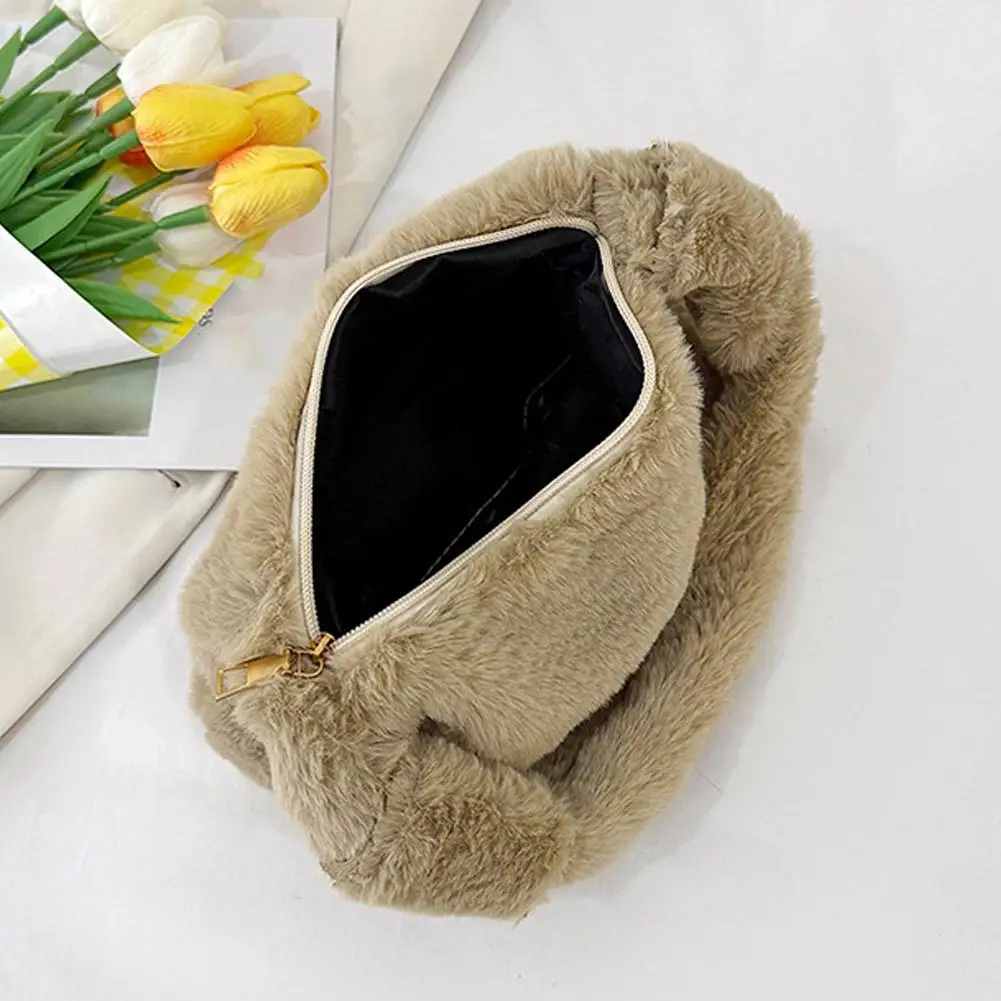 Borsa a tracolla casual da donna Borsa a tracolla da donna in peluche Borsa a tracolla da donna