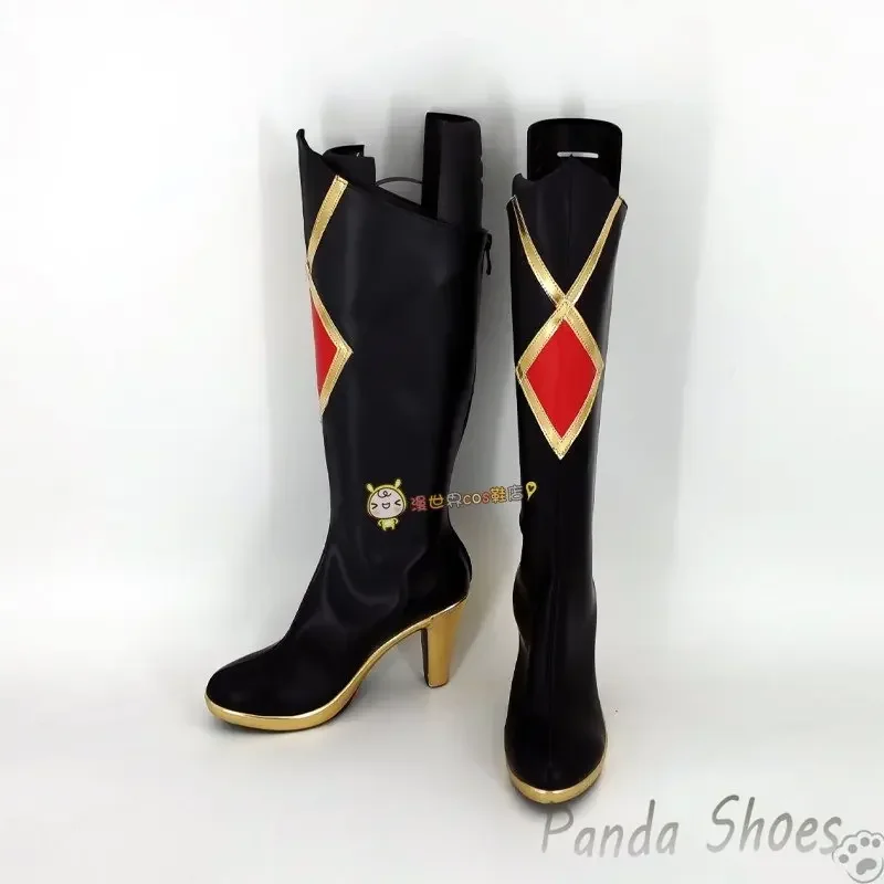 Genshinimpact-zapatos de Cosplay de Rosaria, juego de cómic de Anime, Botas Largas, accesorios de disfraz de Rosaria, zapatos para fiesta de Halloween