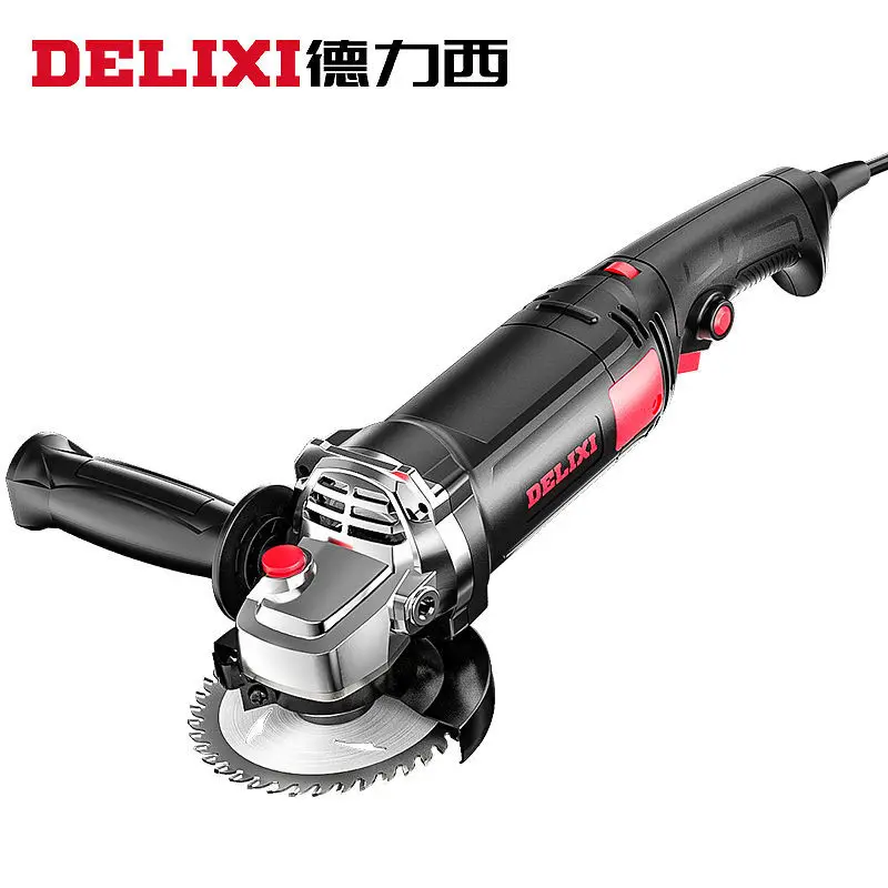 Delixi Adjustable Speed Angle Grinder Multi-functional home polishing hand grinder electromechanical small cutting