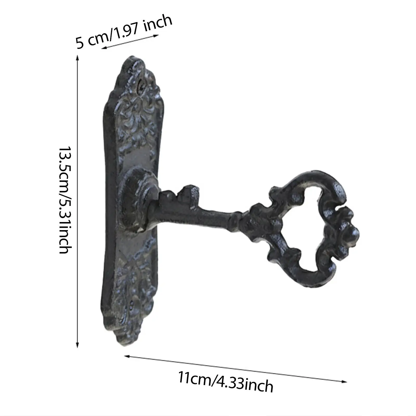 

Retro Furniture Hardware Cast Iron Door Handle Classic Pull for Garden Gates Wardrobe Sliding Cabinets